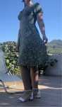 Vestido verde florido