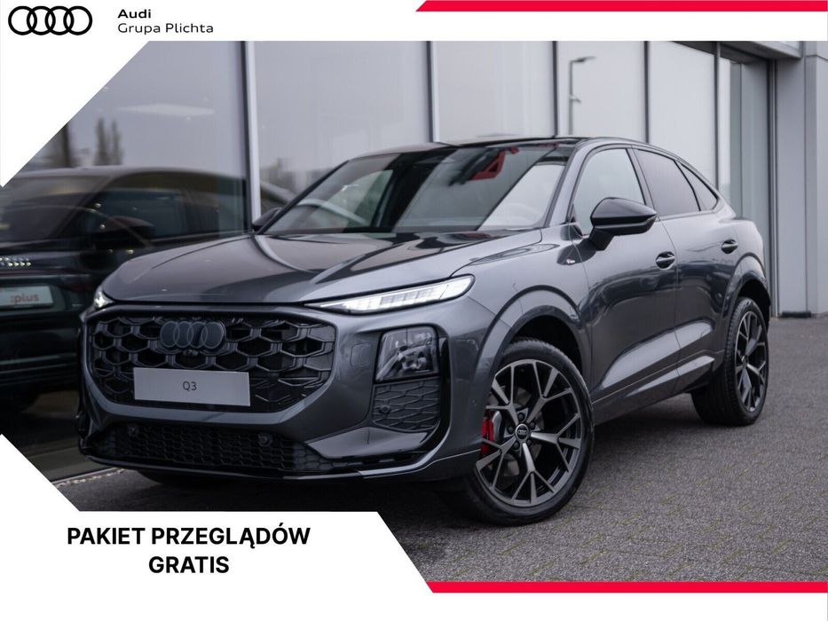 Audi Q3 Sportback Od ręki / Panorama / Matrix LED / Audio SONOS / Head-up / Kamera 360