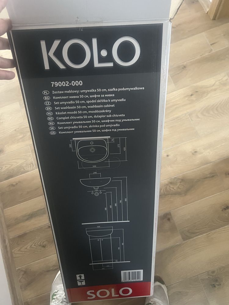 Szafka z umywalka Kolo Solo 50