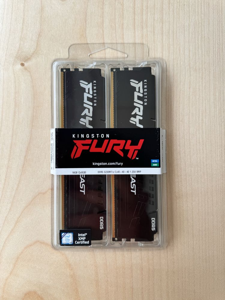 KINGSTON Fury Beast RAM DDR5 5200Mhz 16GB 2x8GB