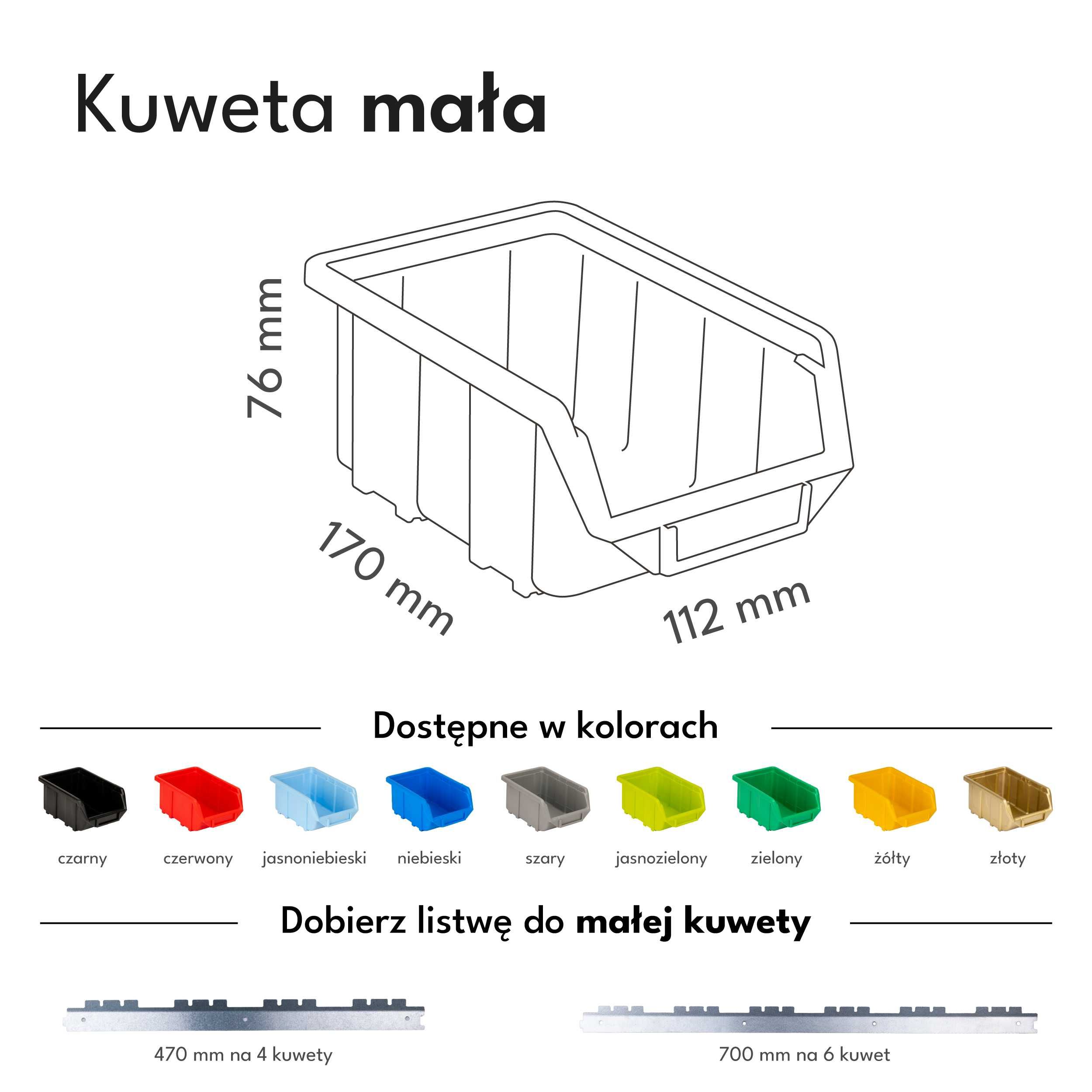 Kuwety warsztatowe pojemnik magazynowy organizer produkt polski