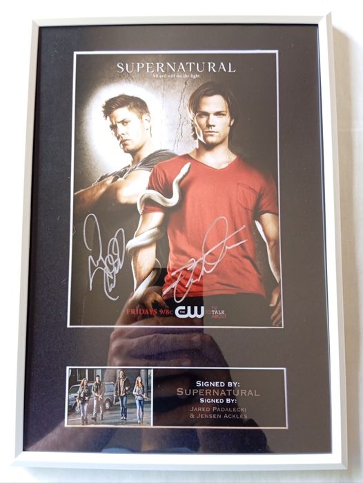 Moldura Série Supernatural com Autógrafos (A4)
