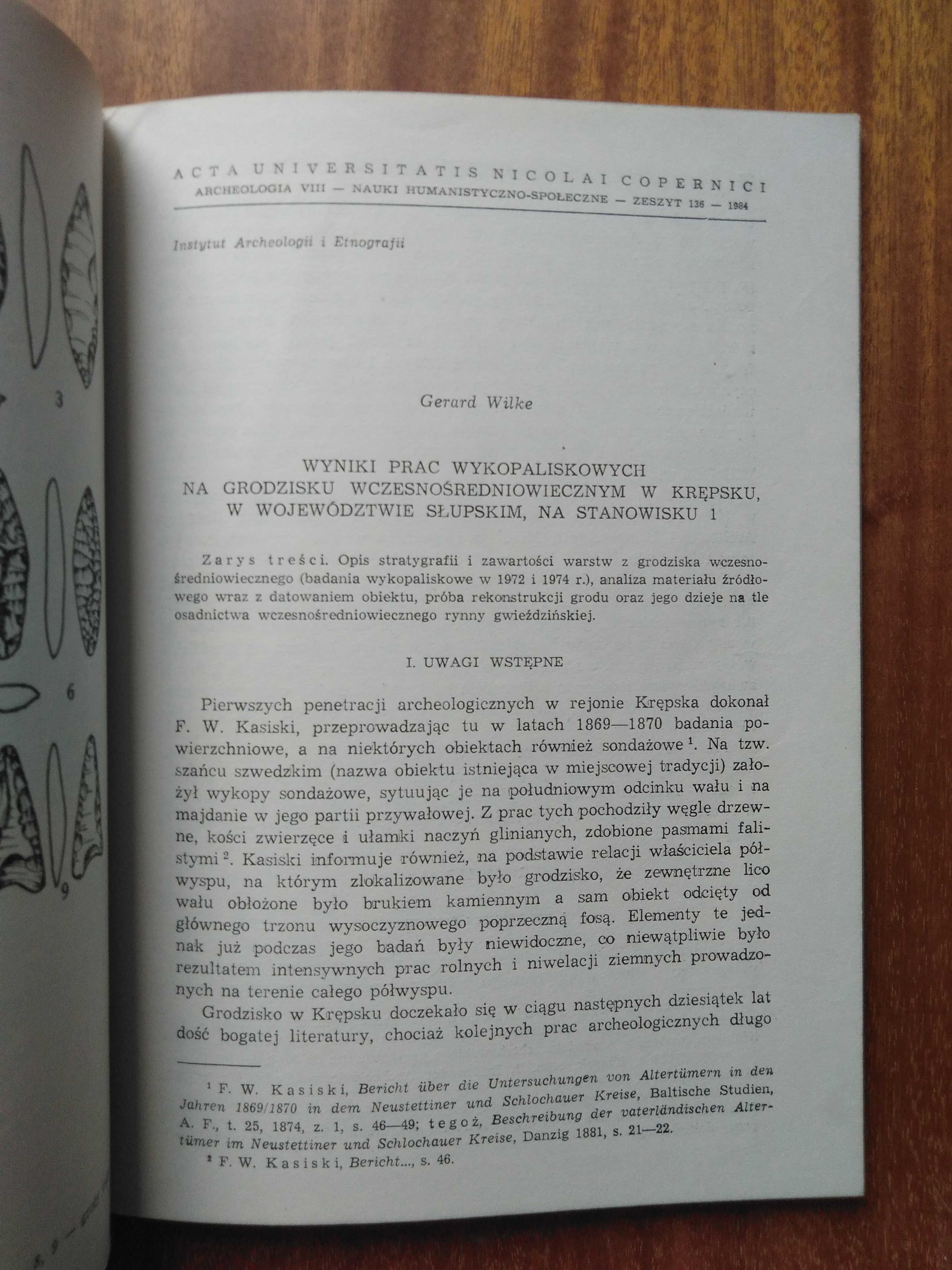 Acta Universitatis Nicolai Copernici - Archeologia VIII - 1984