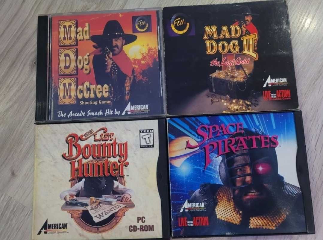 American laser games game gun + 4 gry unikat!