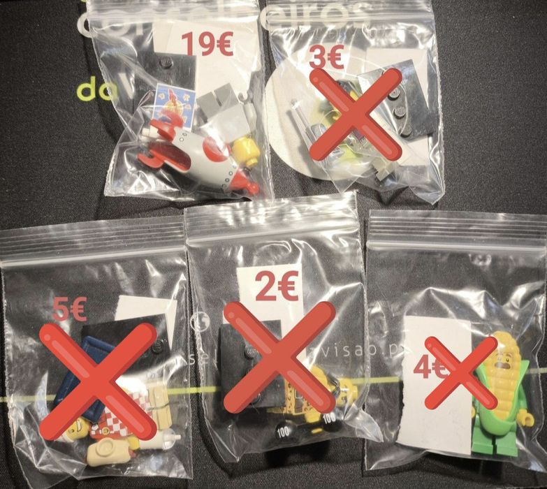 Minifuguras Lego de Várias Series