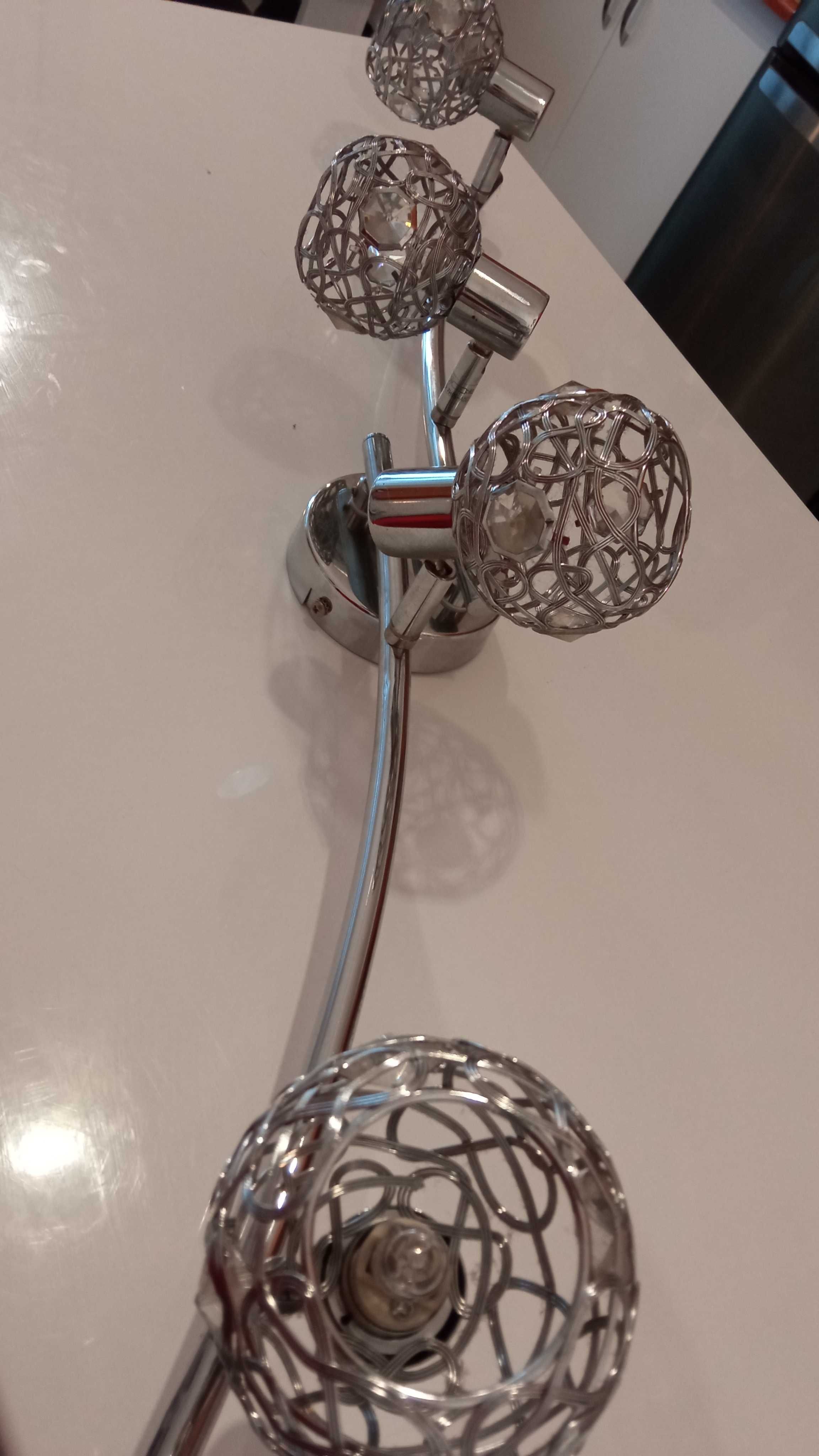 Lampa żyrandol ALFA listwa koszyczki