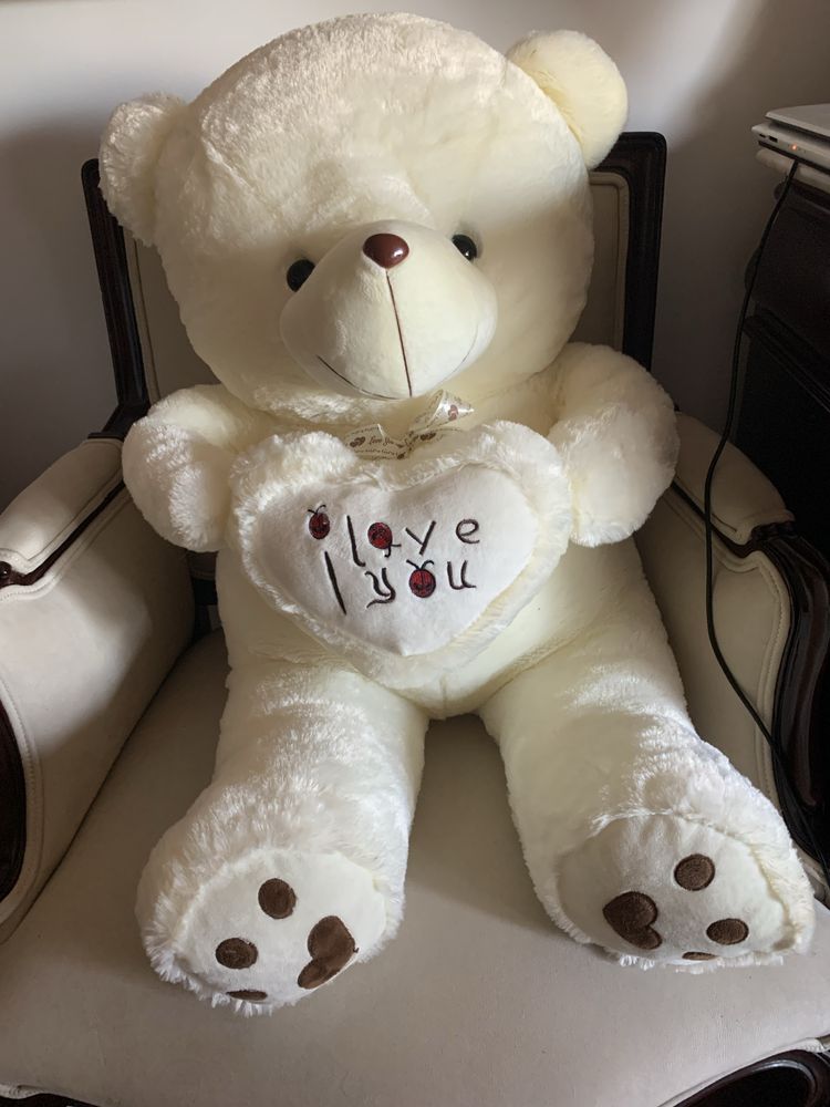 Ursinho branco “ I love you”novo