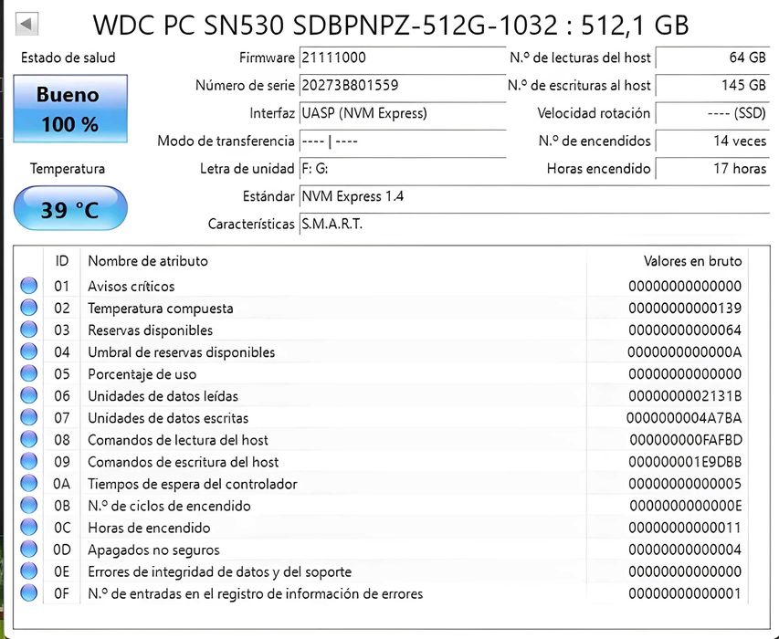 Disco SSD Western Digital Blue 512GB
