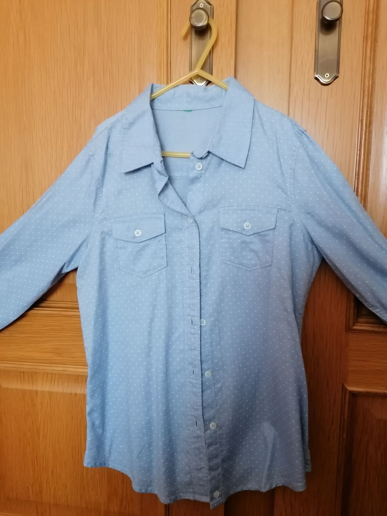 Camisa às bolinhas da Zara