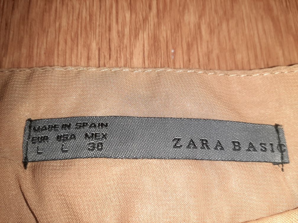 Черная кожаная юбка,бежевая капучино плиссе  Zara