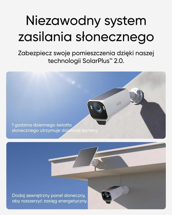 Kamera zewnętrzna Eufy Eufycam S3 Pro  MaxColor Zestaw 4-kamer Homekit
