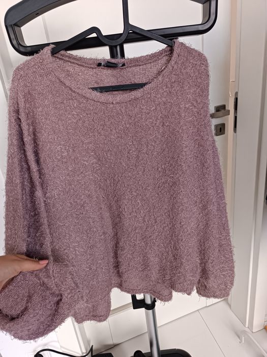 Sweter Primark XL 42 14 damski puchary brudny róż