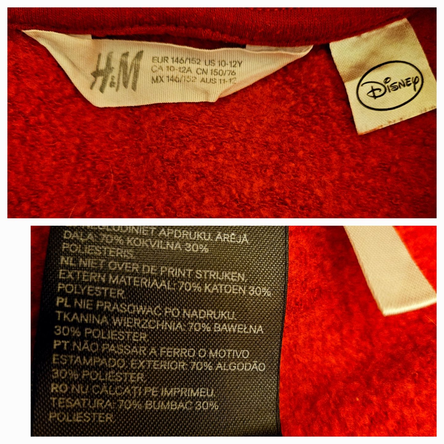 Bluza r. 146/152 Myszka Miki H&M