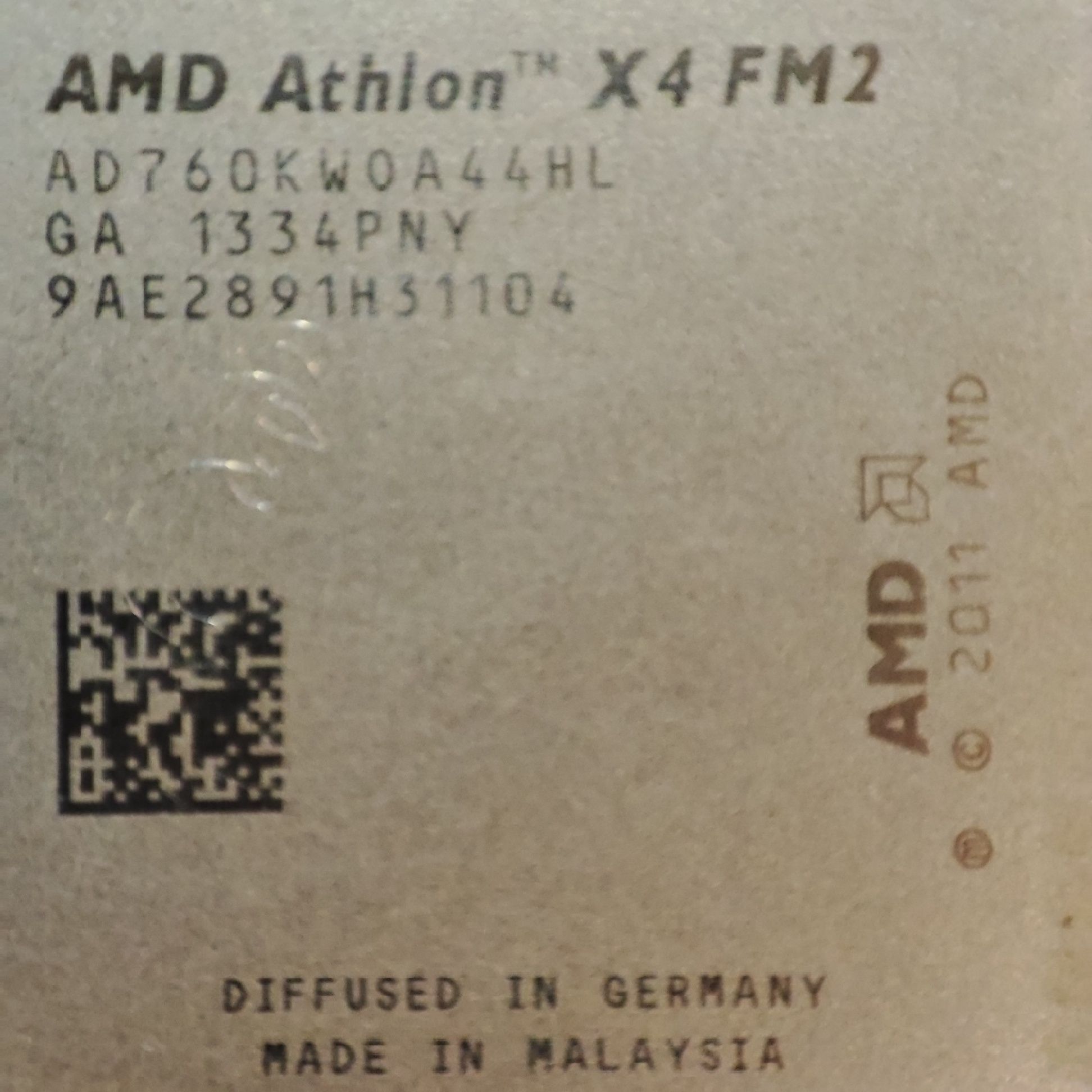 Процессор Athlon X4 760K