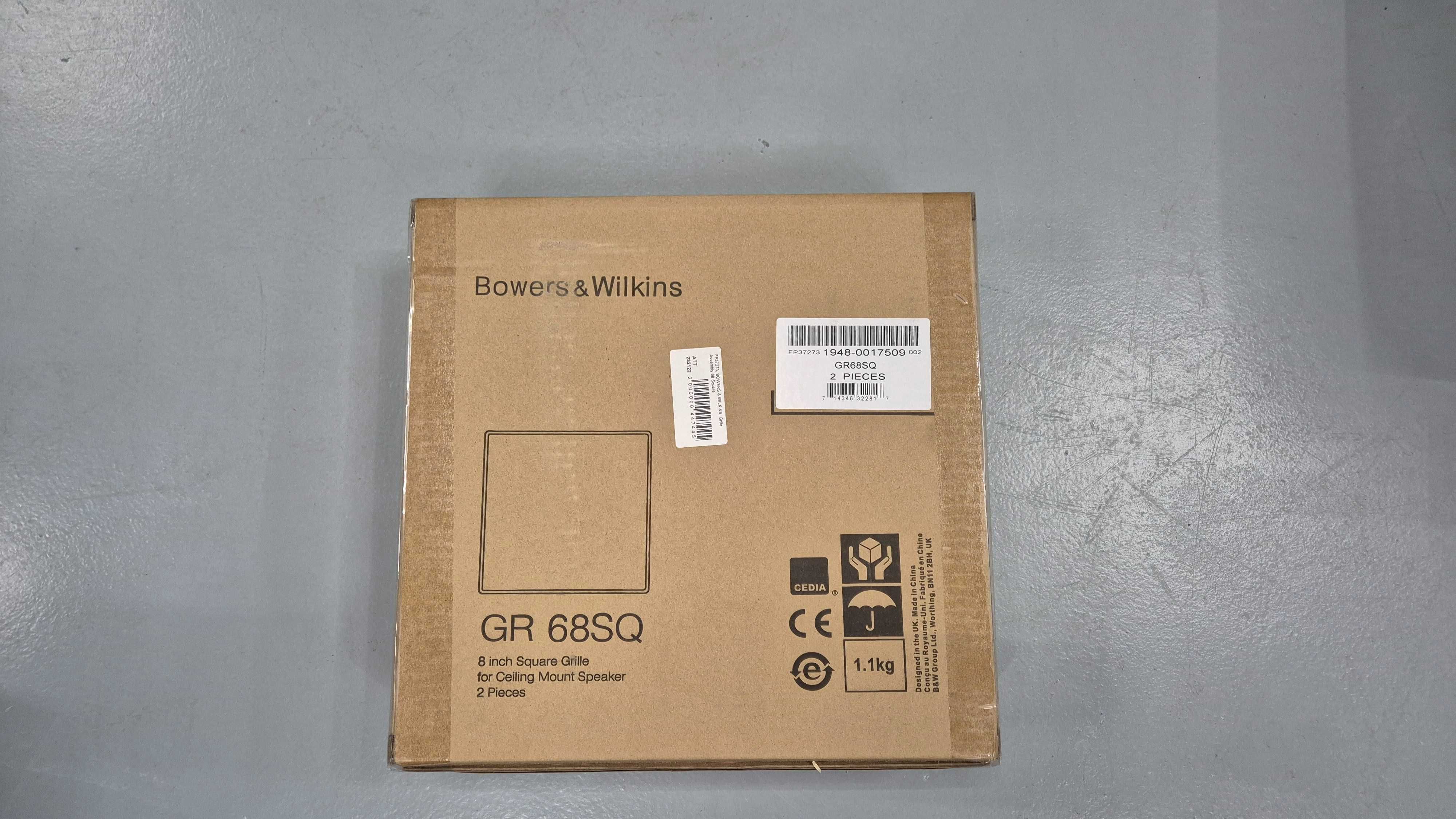 BOWERS & WILKINS Grille Assembly 68 Square Гриль квадратный 8"
