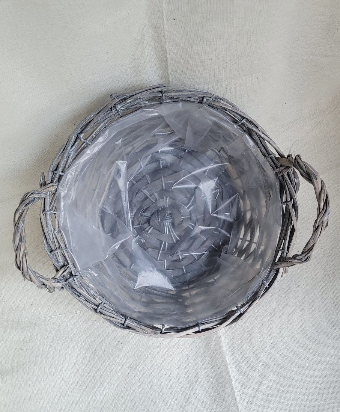 Koszyk wiklinowy osłonka wierzbowa Ø23 x 9,5 cm