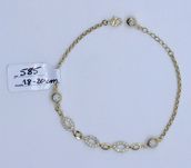 Złota bransoletka 585 14K 3,41 gram regulowana 18-20cm Nowa