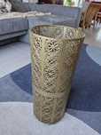 Suporte guarda chuva metal dourado