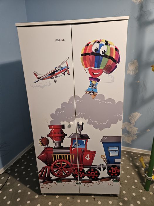 Szafa i komoda dziecięca Baby boo Kolorowy pociąg