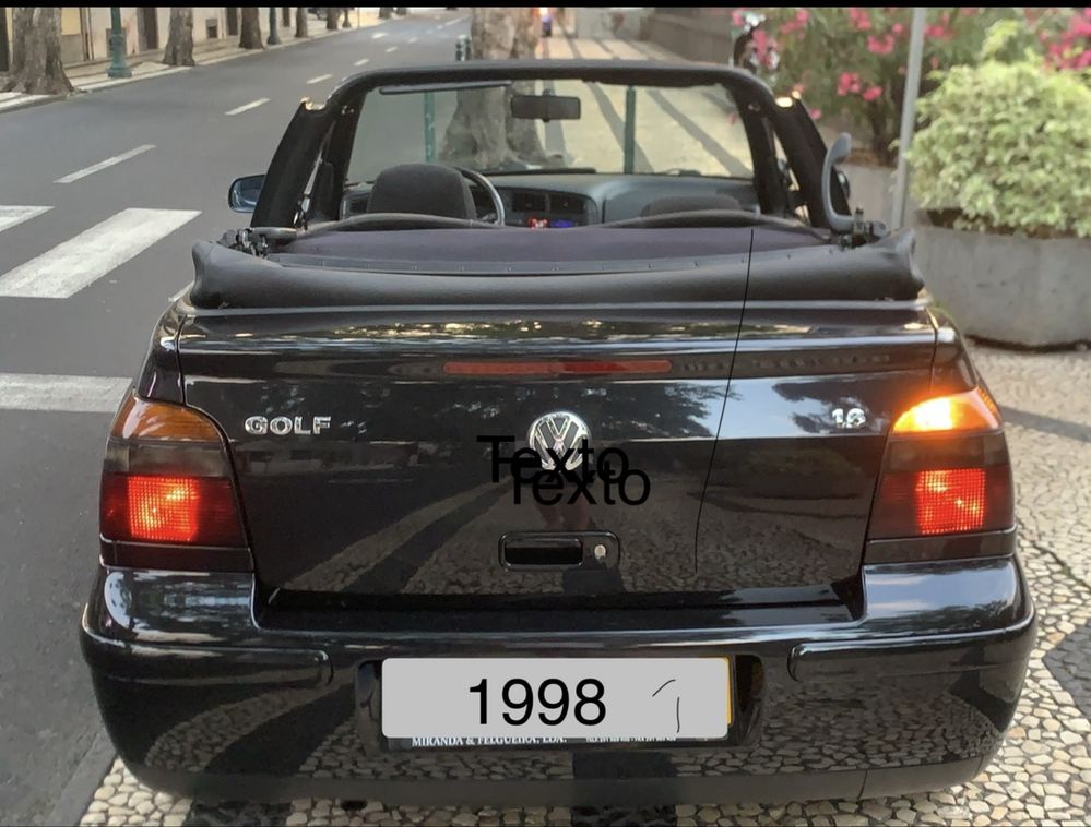 Golf Cabriolet 1600 Gasolina