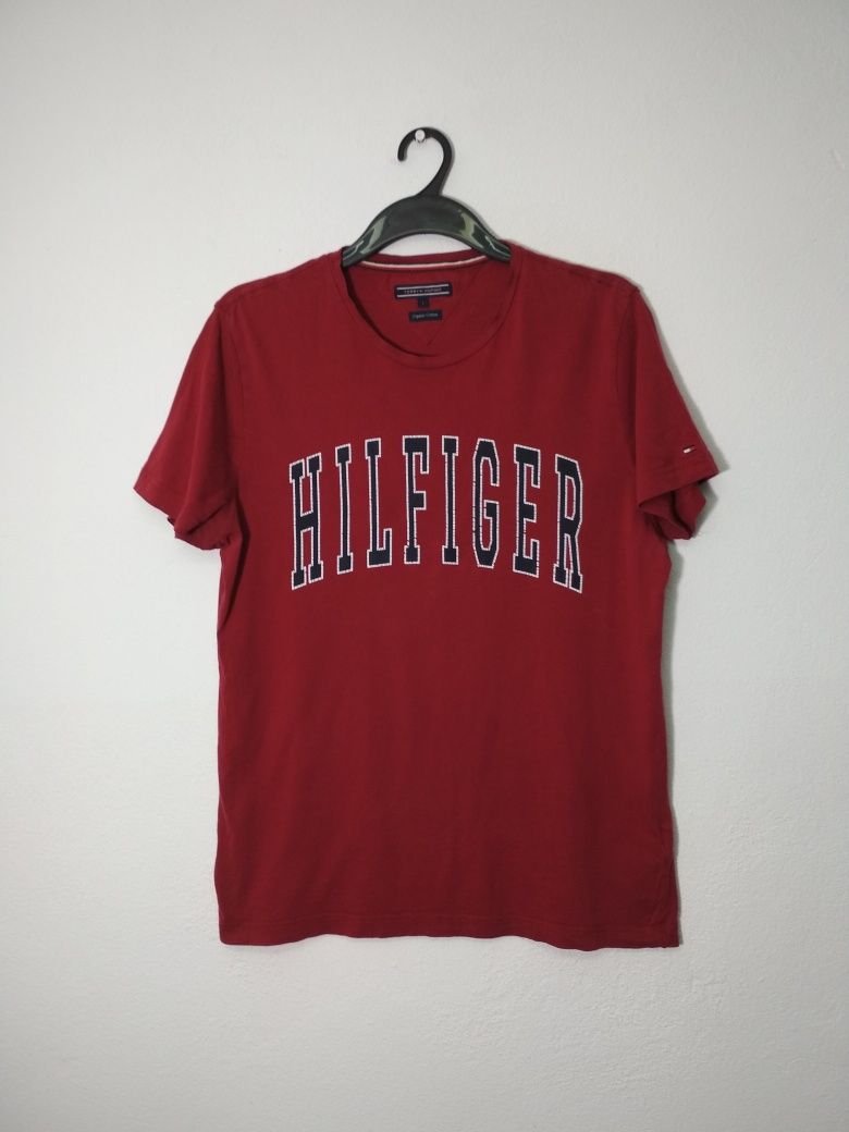 Tommy Hilfiger t-shirt koszulka burgundowa L