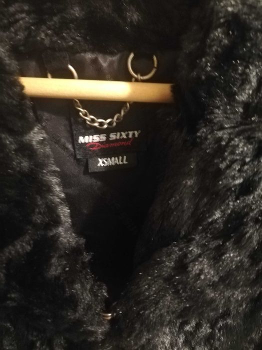 Colete sintético preto Miss Sixty (veste de XS ao M)