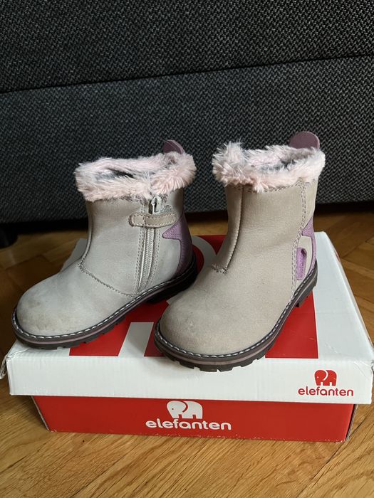 Buty jesienne, zimowe, botki dziewczęce firmy Elefanten