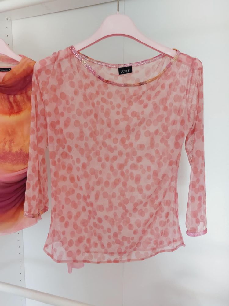Zestaw!6x bluzka crop top Zara Guess S-36 kolorowy we wzory