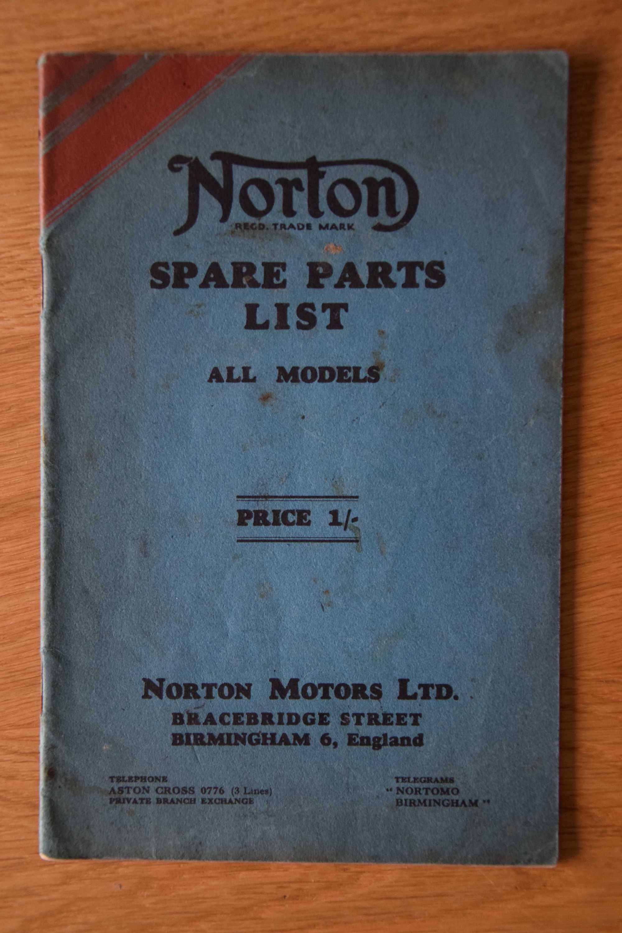 Instrukcja Katalog NORTON BSA triumph Royal Enfield