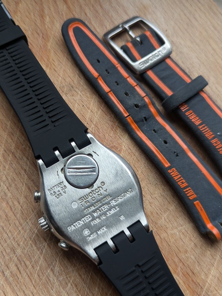 Swatch Irony Chrono MONSTER BLOCK YCS110 specjalna wersja FIVB