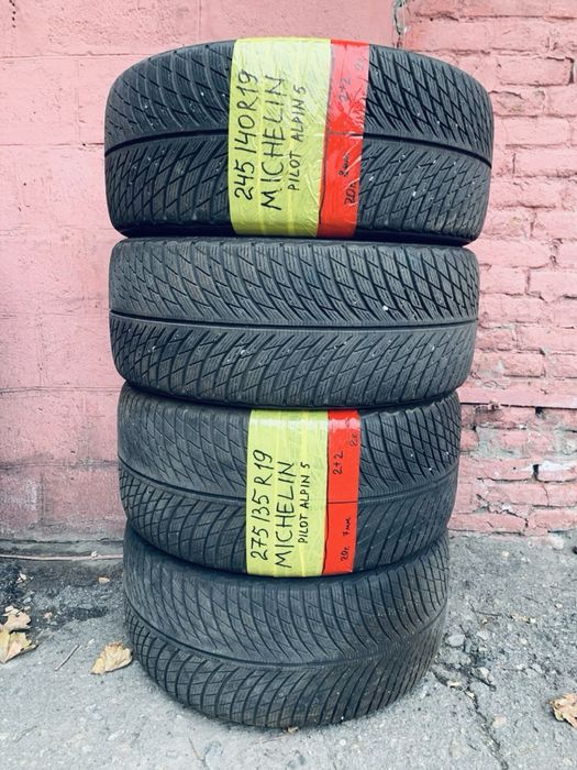 275 35 19 и 245 40 19 michelin alpin 5 зима разноширокие протектор 95%