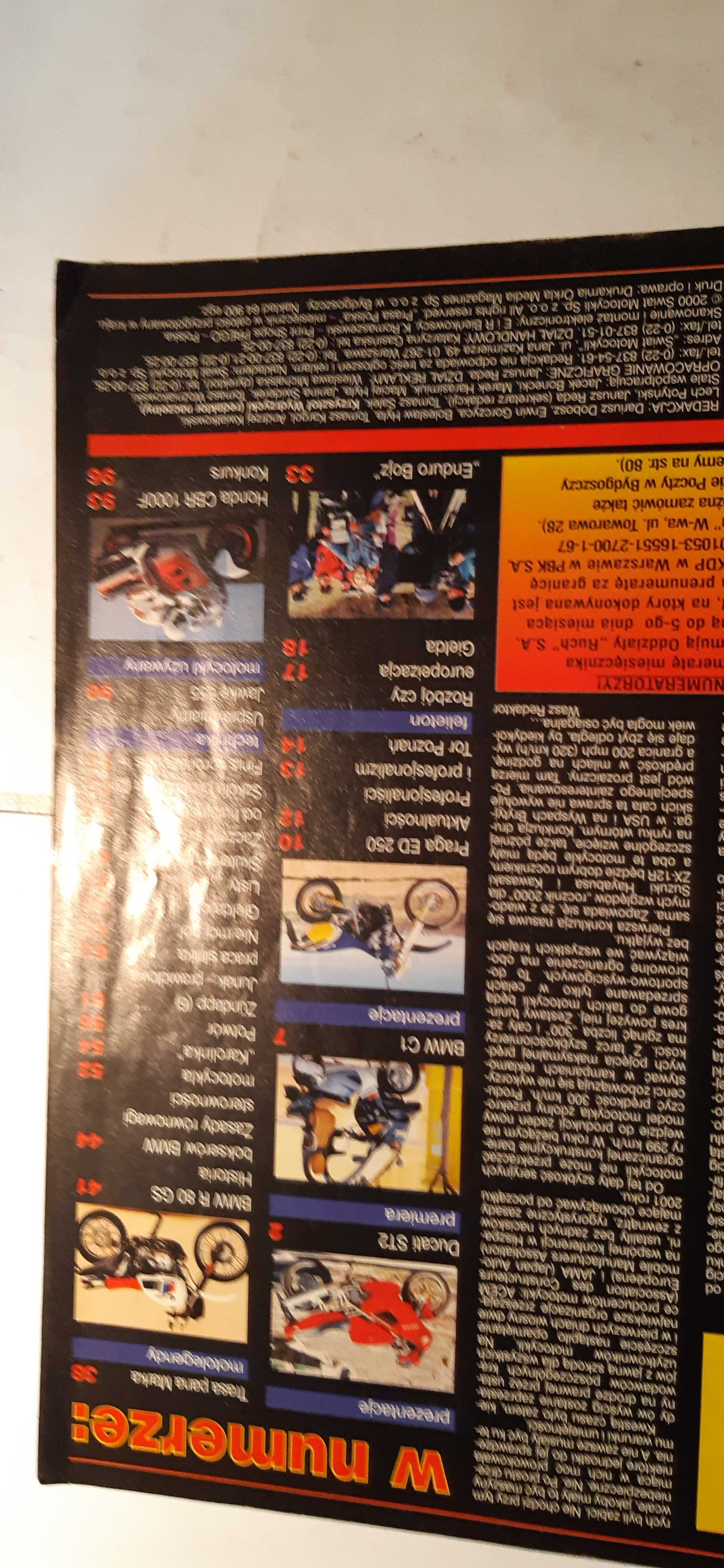 stare czasopismo świat motocykli 6/2000