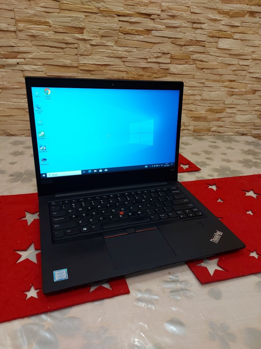 Ноутбук Lenovo E490, i5-8 gen, RAM 8Gb, SSD 200Gb, Win 10