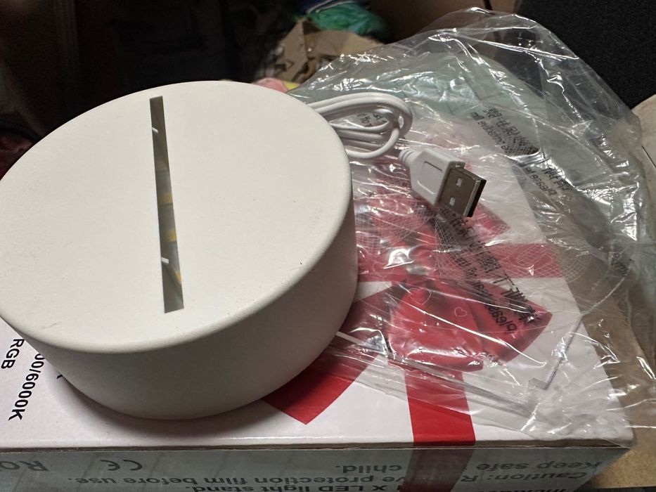 Продам світильник 3D, подарунок на день незалежності закоханих