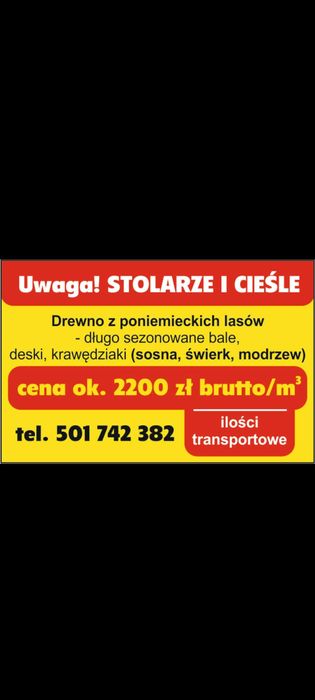 Tarcica stolarkowa, sezonowane drewno mazurskie