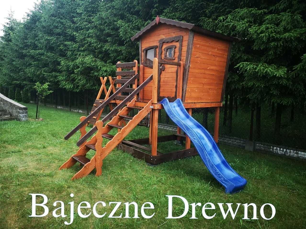 Drewniany plac zabaw dla dzieci - Bajeczne Drewno