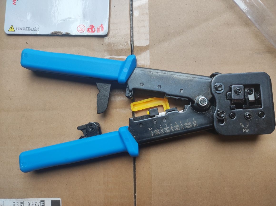 Обжимник обжимной инструмент клещи для обжима витой пары rj45 rj11