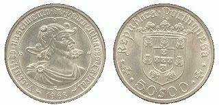 Pedro Álvares Cabral
MOEDA de 50$00 de 1968 (emitida em 1969)