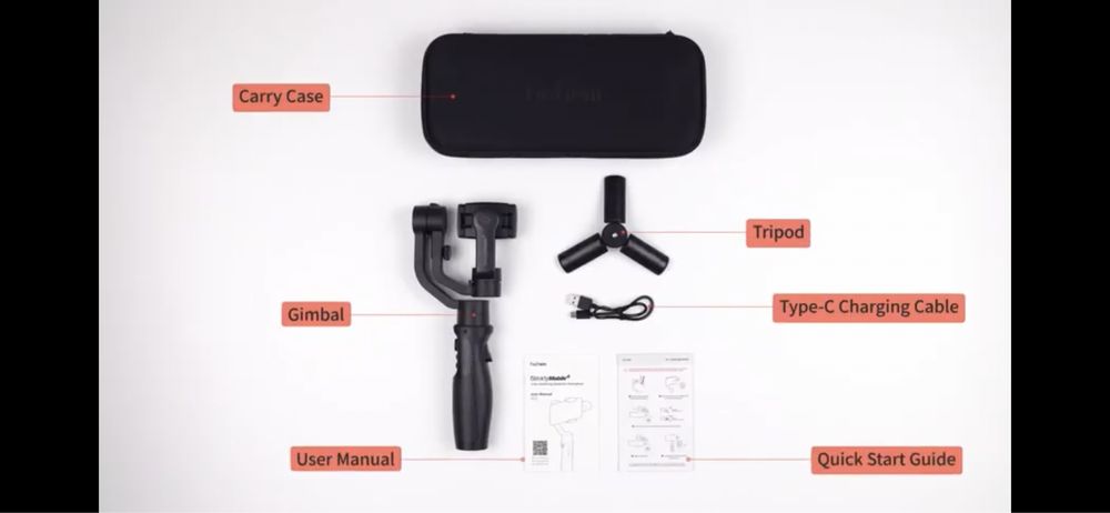 Gimbal do telefonu / aparatu – stabilizator 3-osiowy – stan idealny!