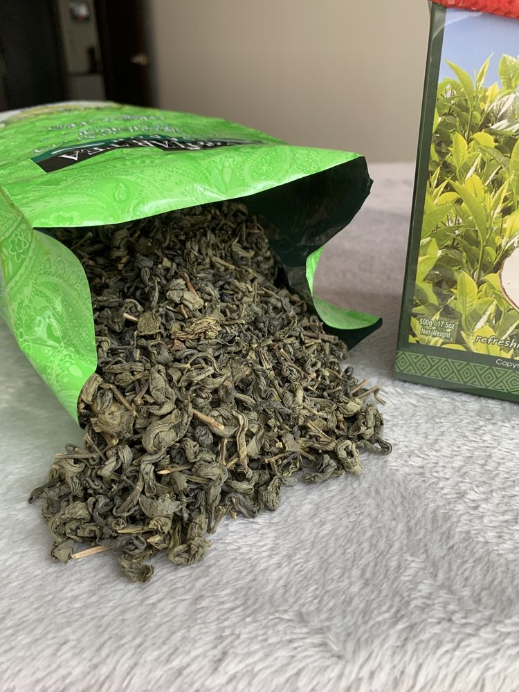 Крупнолистовий зелений чай Мохтар 100% натуральний