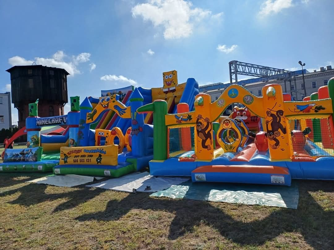 Dmuchańce , zjeżdżalnia dmuchana , tor przeszkód ,eurobungee byk rodeo