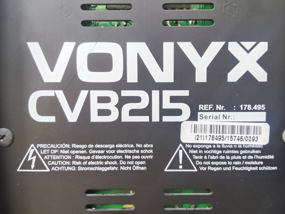 Kolumna aktywna 2x15'' z Bluetooth MP3 1600W Vonyx CVB215