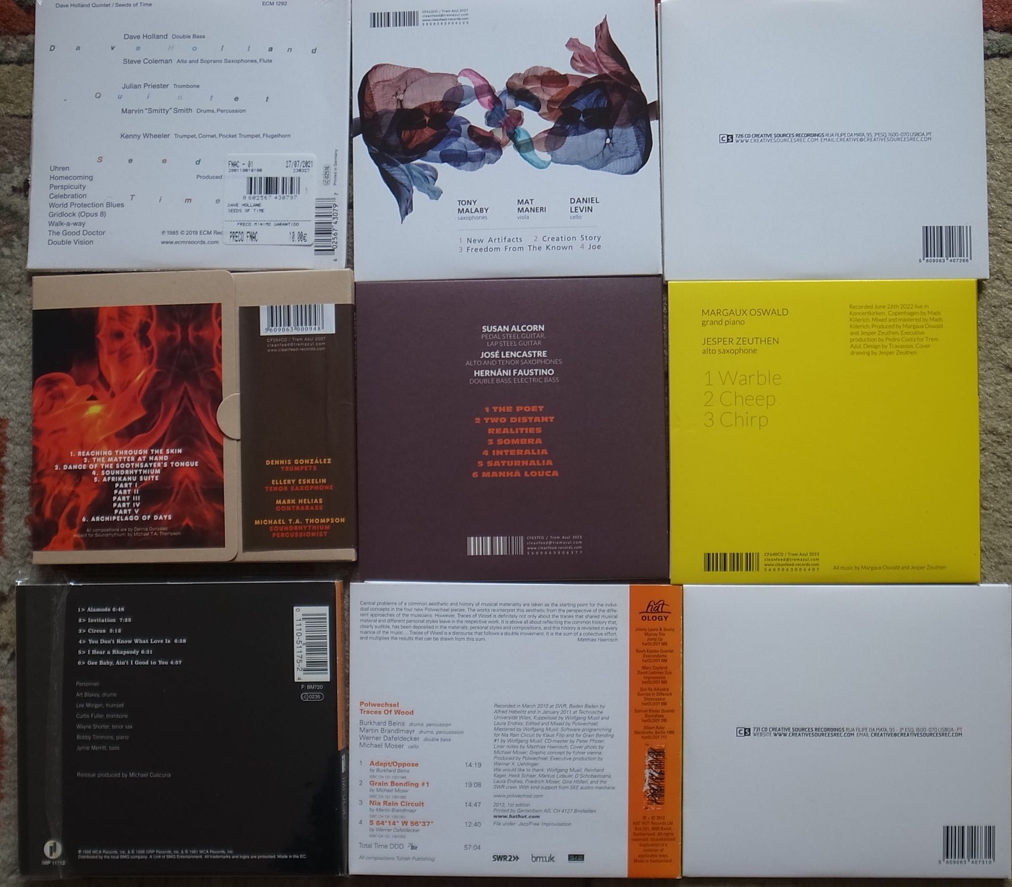 CDs Jazz  5 euros cada ECM Impulse Clean Feed Art Blakey Parker Mingus