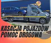 Kasacja pojazdów - pomoc drogowa - laweta !!