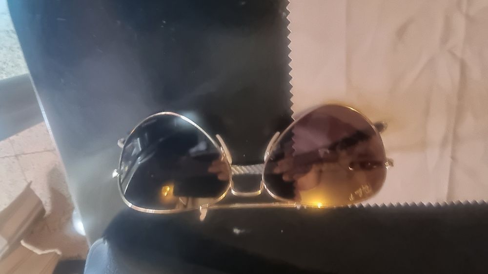 Oculos amarelos da ray ban polarizados cromance