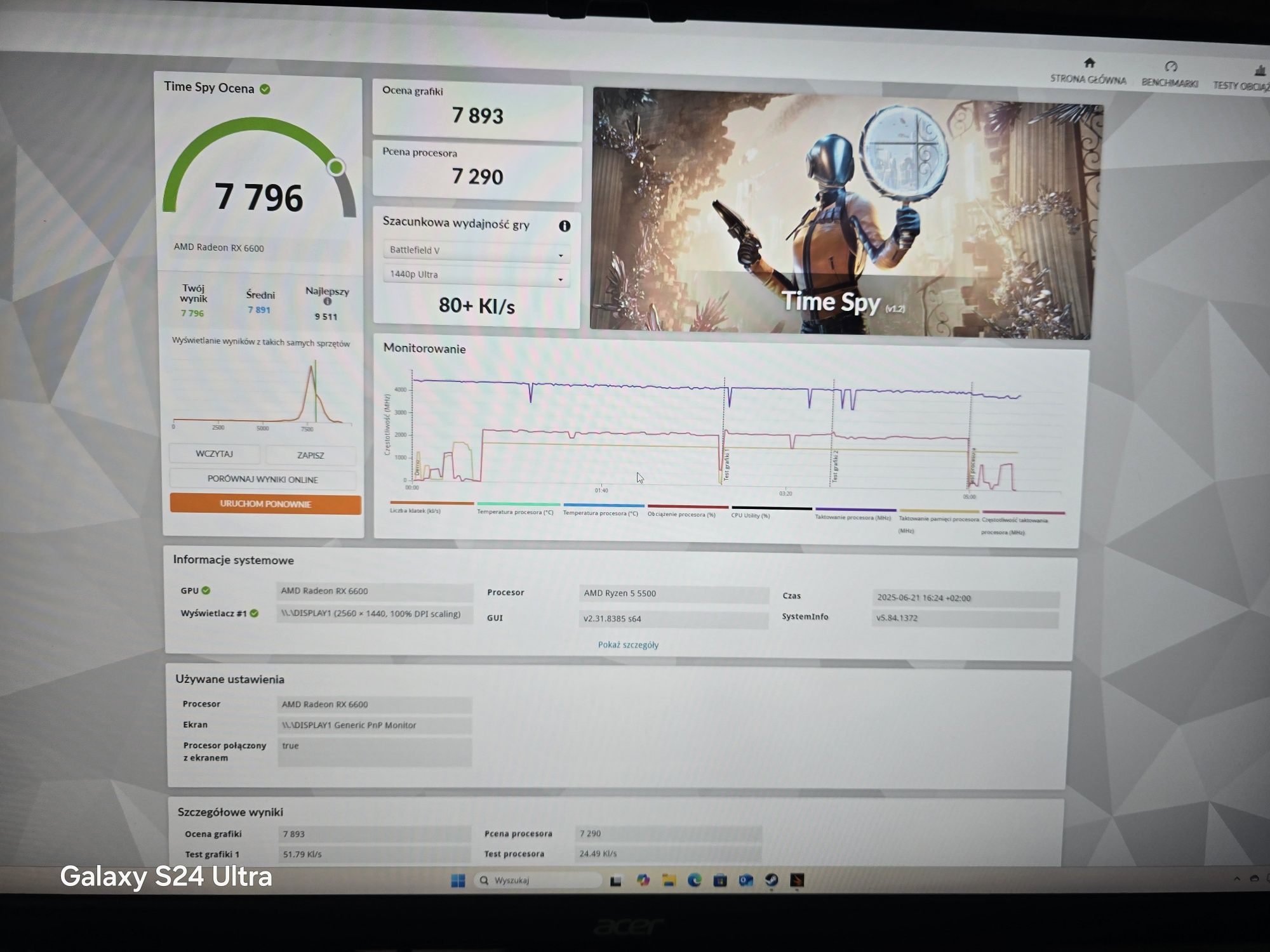 Komputer Ryzen 5 /RX 6600