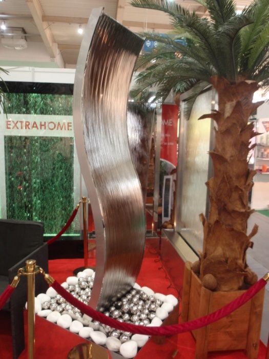 Fontanna ze stali nierdzewnej 4 kule H240cm