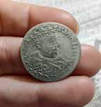 Szóstak - Jan III Sobieski - 1682 r. Kraków - popiersie w koronie.