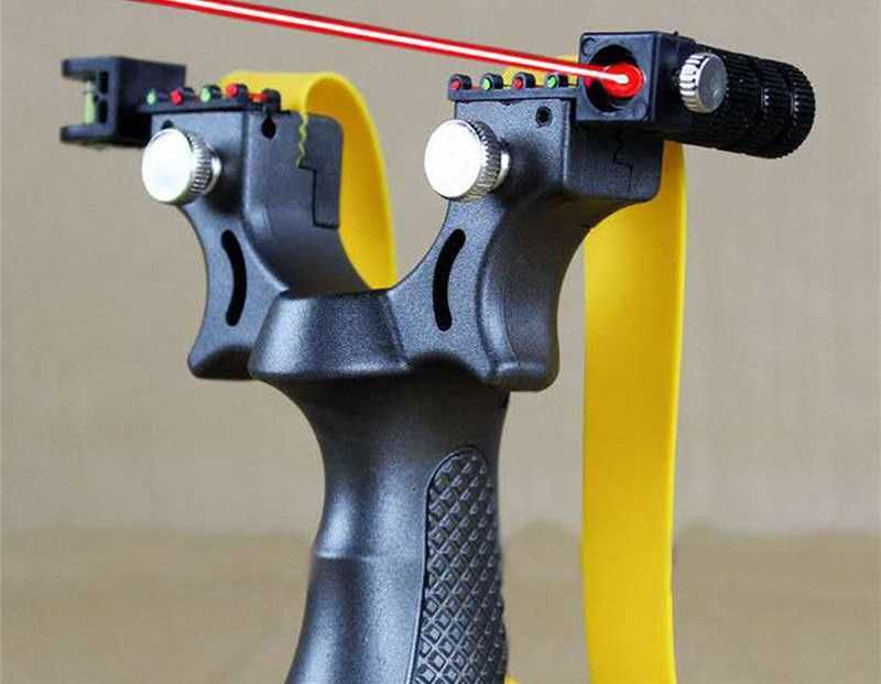Fisga com laser borracha caça brinquedo profissional NOVO