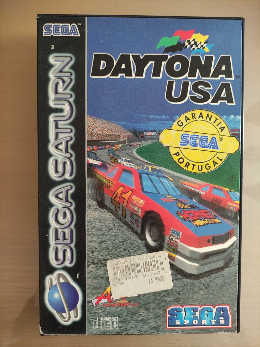 Jogo Sega Saturn Daytona USA.